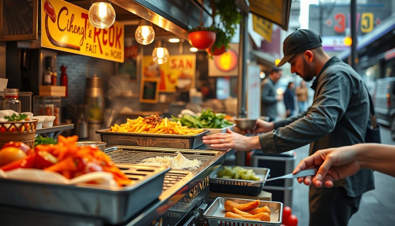 Balanced healthy meal prepared in a home kitchen